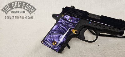 Sig Sauer P238 .380 ACP -Purple Pearl Rainbow Titanium - Image 10 of 16