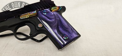 Sig Sauer P238 .380 ACP -Purple Pearl Rainbow Titanium - Image 3 of 16