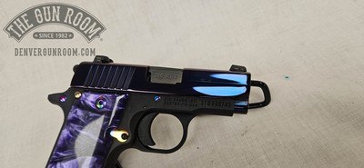Sig Sauer P238 .380 ACP -Purple Pearl Rainbow Titanium - Image 13 of 16
