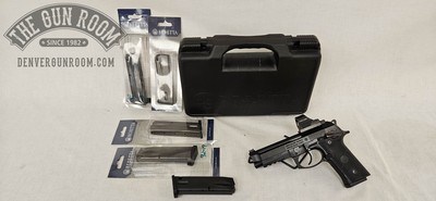 Beretta Type 92 9mm W/ Box, Mags, Holosun - Image 1 of 16
