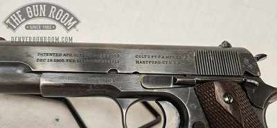 Colt 1911 .45 ACP - 1917 MFG W/ 2 Mags + Holster - Image 9 of 25