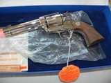 COLT SAACOLT CUSTOM SHOP 45 Lc 4 3/4Polished Nickel Mint - 1 of 10
