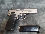 Rare CZ 75B in Satin / Electroless Nickel .40S&w - 3 of 20