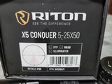 Riton X5 Conquer 5-25x50 PSR Retical, FFP MRAD ILLUMINATED , IN EXCELLENT CONDITION - 4 of 11