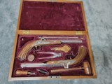 Replica Dueling Pistols .44 Cal In Very Good Condition,
with Display Case - 1 of 20