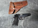 MID WWII COMMERCIAL WALTHER PP IN .32ACP / 7.65 BROWNING IN VERY GOOD CONDITION WITH HOLSTER - 1 of 20