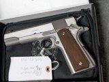 LIKE NEW IN BOX SPRINGFIELD STAINLESS 1911 MIL-SPEC, IN .45 ACP, 5