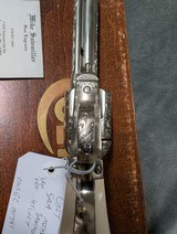 3RD GEN COLT SAA IN .45 COLT ENGRAVED BY MIKE SAWMILLER ENGRAVER, WITH IVORY GRIPS IN LIKE NEW CONDITION - 12 of 20