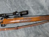 W. E. ROBERTS CUSTOM MANNLICHER STOCKED 98 MAUSER IN .270 WIN WITH ENGRAVED BOTTOM METAL BY SONNY SPROW, IN EXCELLENT CONDITION - 9 of 20