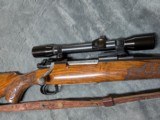 W. E. ROBERTS CUSTOM MANNLICHER STOCKED 98 MAUSER IN .270 WIN WITH ENGRAVED BOTTOM METAL BY SONNY SPROW, IN EXCELLENT CONDITION - 7 of 20