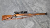 W. E. ROBERTS CUSTOM MANNLICHER STOCKED 98 MAUSER IN .270 WIN WITH ENGRAVED BOTTOM METAL BY SONNY SPROW, IN EXCELLENT CONDITION