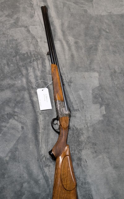 H. BARELLA DOPPELBUCHSDRILLING 8X60 X 8X60 X12GA IN VERY GOOD CONDITION