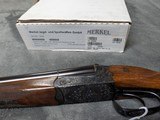 ANIB MERKEL 140A-EY LUX 500 NITRO DOUBLE RIFLE - RARE CASE COLOR ACTION - 20 of 20