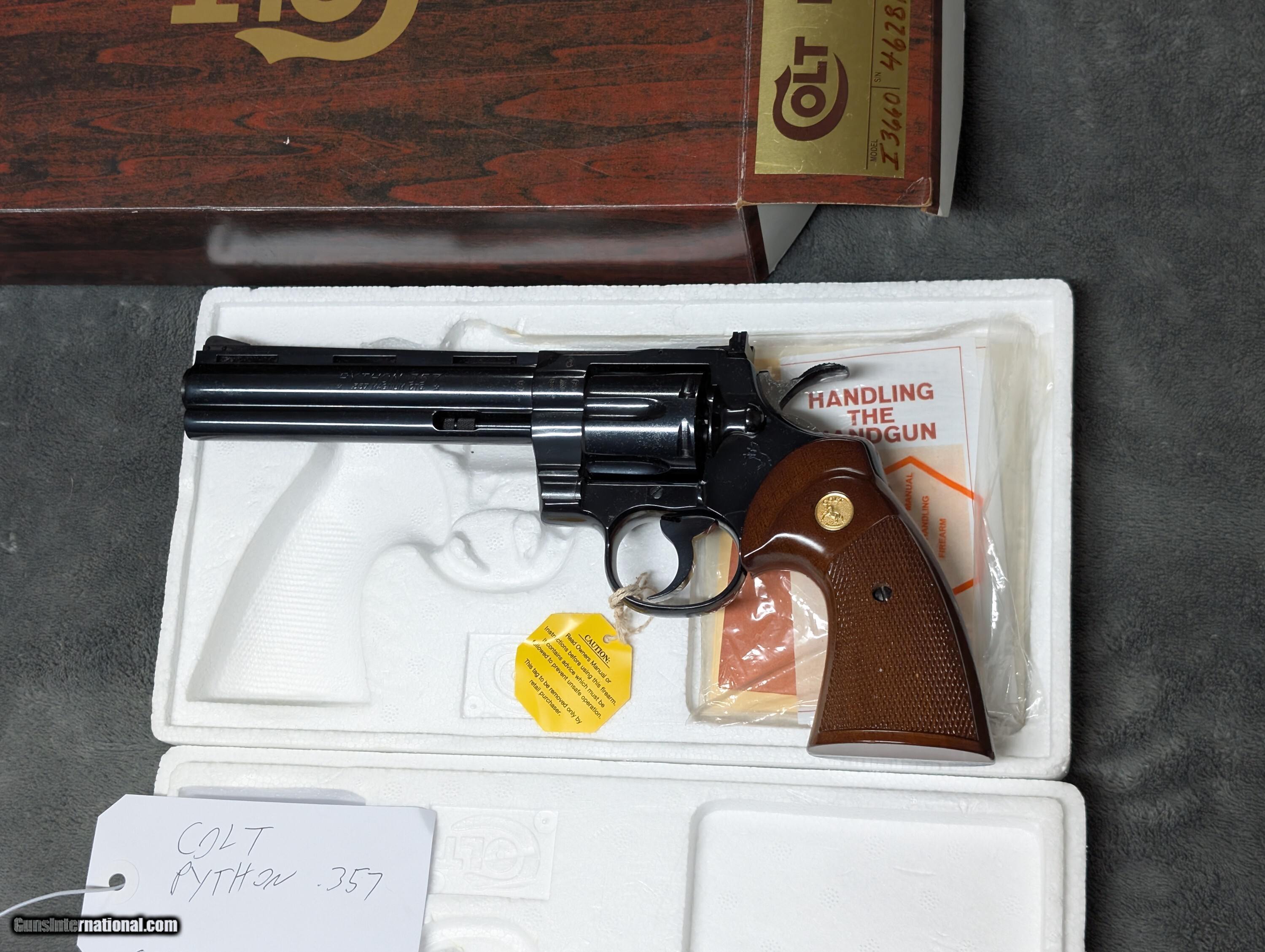 1976 COLT PYTHON 357 MAG WITH 6