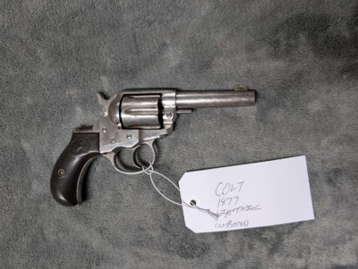 COLT MODEL 1877 LIGHTNING MFG IN 1878 IN .38 COLT WITH 3