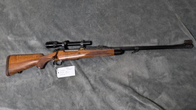 LON PAUL CUSTOM RIFLE ENGRAVED BY ANGELO BEE IN .416 RIGBY WITH 23
