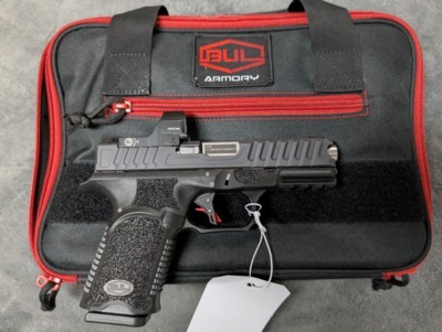 BUL ARMORY AXE TOMAHAWK COMPENSATED 9MM IN EXCELLENT NEARLY NEW CONDITION, 4