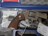 LIKE NEW IN BOX STAINLESS COLT PYTHON .357, WITH 3