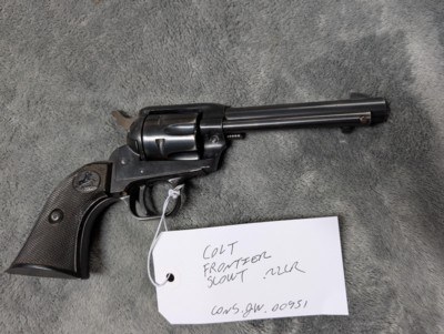 1962 COLT SINGLE ACTION FRONTIER SCOUT .22 LR WITH 4 3/4