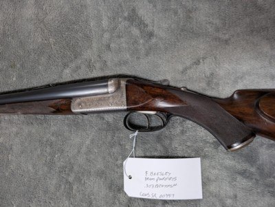 FREDERICK BEESLEY FROM PURDEYS .303 BEST BOXLOCK DOUBLE RIFLE, WITH 26