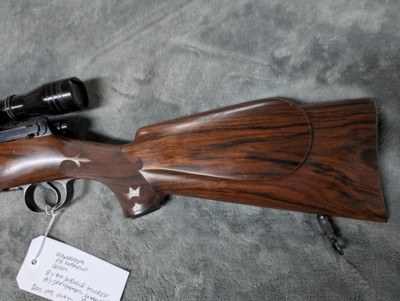 W.A. SUKALLE GUNMAKER, TOM SHELHAMER STOCKMAKER CUSTOM ENFIELD IN .375 H&H ENGRAVED BY MCTEER & AGEE FOR DR RUSSEL C SMITH - Image 4 of 20