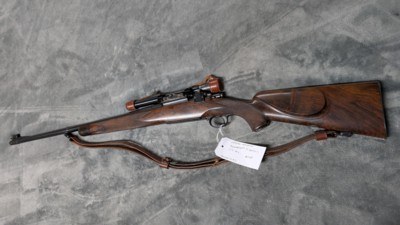 PRE WAR 1941 GRIFFIN & HOWE CUSTOM MODEL 70 IN .270 WIN IN EXCELLENT CONDITION, WITH LYMAN ALASKAN 2.5