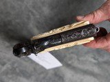 MIKE SAWMILLER ENGRAVED 1916 COLT 1911 WITH CARVED IVORY GRIPS, IN LIKE EXCELLENT/ AS ENGRAVED CONDITION - Image 17 of 20