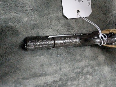 MIKE SAWMILLER ENGRAVED 1916 COLT 1911 WITH CARVED IVORY GRIPS, IN LIKE EXCELLENT/ AS ENGRAVED CONDITION - Image 13 of 20