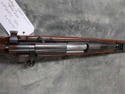 ANSCHUTZ 1432 IN .22 HORNET WITH DOUBLE SET TRIGGERS, 22