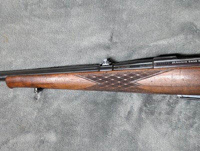 ANSCHUTZ 1432 IN .22 HORNET WITH DOUBLE SET TRIGGERS, 22