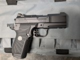 WILSON COMBAT EDC X9, IN EXCELLENT BARELY USED CONDITION WITH 3 EXTRA MAGAZINES, 3.25