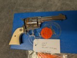 NICKEL COLT SINGLE ACTION ARMY IN .45 COLT WITH 4.75: BARREL IN EXCELLENT CONDITION, HAS POLYMER IVEX GRIPS - Image 3 of 20