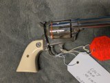 NICKEL COLT SINGLE ACTION ARMY IN .45 COLT WITH 4.75: BARREL IN EXCELLENT CONDITION, HAS POLYMER IVEX GRIPS - Image 4 of 20