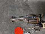 NICKEL COLT SINGLE ACTION ARMY IN .45 COLT WITH 4.75: BARREL IN EXCELLENT CONDITION, HAS POLYMER IVEX GRIPS - Image 9 of 20