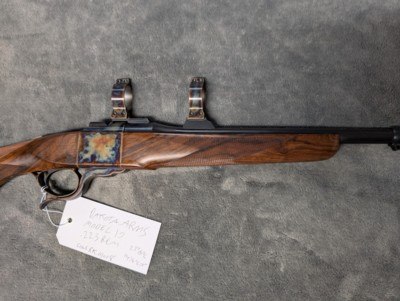 DAKOTA ARMS MODEL 10 IN .223 REM IN EXCELLENT CONDITION, WITH COLOR CASE HARDENED RECEIVER AND RINGS, 2