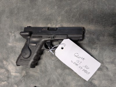 GLOCK MODEL 23, .40 S&W IN EXCELLENT CONDITION, WITH CRIMSON TRACE GRIPS - Image 20 of 20