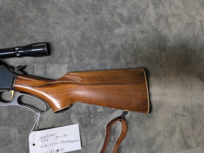 MARLIN 336 1870-1970 CENTENNIAL CHAMBERED IN .30-30 WIN IN GOOD TO VERY GOOD CONDITION, 20