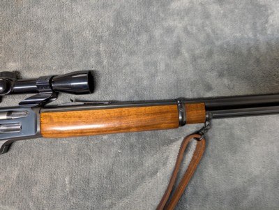 MARLIN 336 1870-1970 CENTENNIAL CHAMBERED IN .30-30 WIN IN GOOD TO VERY GOOD CONDITION, 20
