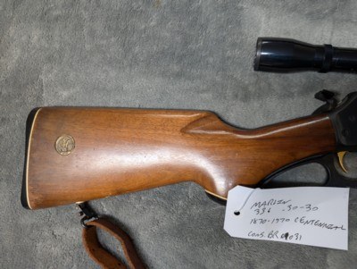 MARLIN 336 1870-1970 CENTENNIAL CHAMBERED IN .30-30 WIN IN GOOD TO VERY GOOD CONDITION, 20