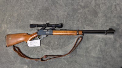 MARLIN 336 1870-1970 CENTENNIAL CHAMBERED IN .30-30 WIN IN GOOD TO VERY GOOD CONDITION, 20