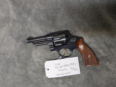 SMITH & WESSON38/44 HEAVY DUTY, PRE MODEL 20, .38 SPECIAL IN VERY GOOD TO EXCELLENT CONDITION WITH 4