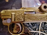 Very RARE Hermann Goering's Po8 Luger Pistol-Gold Plated Display - 9 of 15