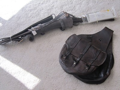 Scarce-Fine Condition US Cavalry Leather Saddle Bags - Image 1 of 5
