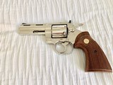 Colt Python .357 Magnum 4" Barrel, Bright Nickel Plated, Exquisite! - 1 of 13