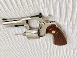 Colt Python .357 Magnum 4" Barrel, Bright Nickel Plated, Exquisite! - 5 of 13