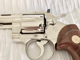 Colt Python .357 Magnum 4" Barrel, Bright Nickel Plated, Exquisite! - 2 of 13