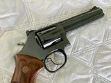 Smith and Wesson Model 586, .357 Magnum, 6"Barrel, BRIGHT FACTORY BLUED FINISH!!! Breathtaking One-Of-A-Kind!! ANIB - 4 of 14
