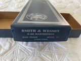 Smith and Wesson Model 17-2, 1968 K-22 Masterpiece, .22 Cal., 6 in. Barrel, High Gloss Blued, Immaculate, Box and Papers - 12 of 14