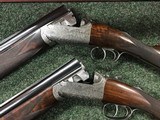 Pair of David McKay Brown Round body Over & Under 12 bore shotgun - 2 of 5