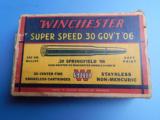 Winchester Super Speed .30 Gov't .06 full box - 1 of 4